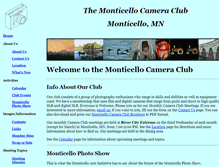 Tablet Screenshot of monticameraclub.com